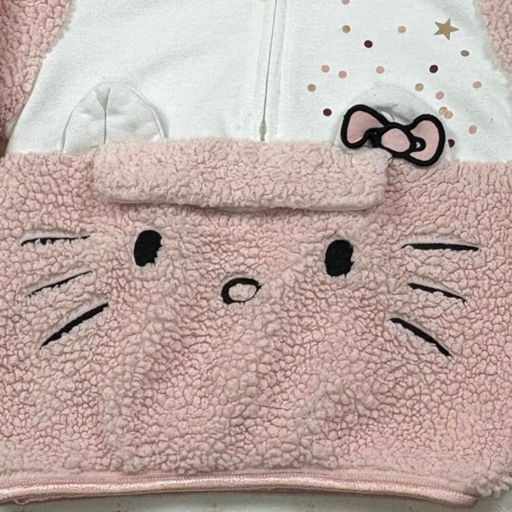 Hello Kitty Sherpa Hoodie Girls 5 - Picture 3 of 8
